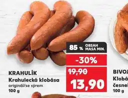 Kaufland Krahulecká klobása nabídka