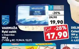 Kaufland Varmuža rybí salát nabídka