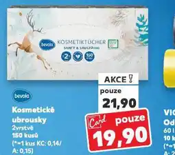 Kaufland Bevola kosmetické ubrousky nabídka