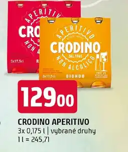Terno Crodino aperitivo nabídka