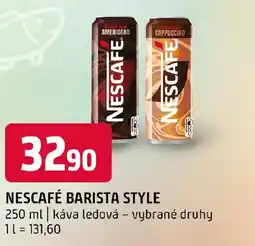 Terno NESCAFÉ Barista style nabídka
