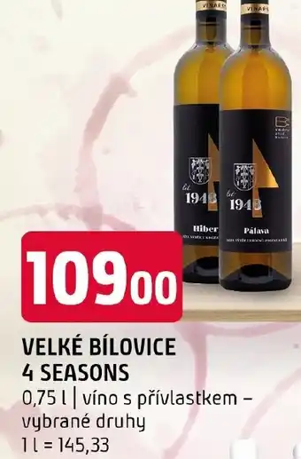 Terno Velké Bílovice 4 seasons nabídka