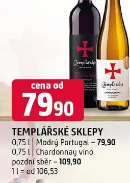 Terno Templářské sklepy nabídka