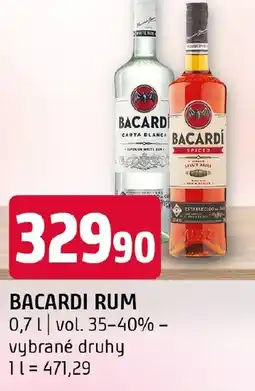 Terno BACARDI Rum nabídka