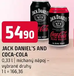 Terno JACK DANIEL'S And COCA-COLA nabídka
