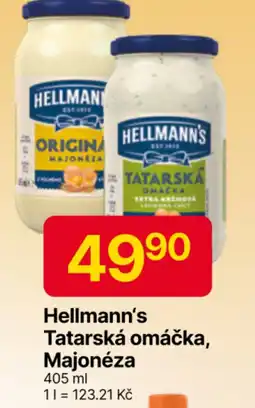 Hruška Hellmann's Tatarská omáčka, Majonéza nabídka