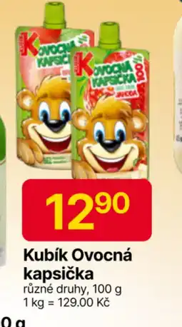 Hruška Kubík Ovocná kapsička nabídka