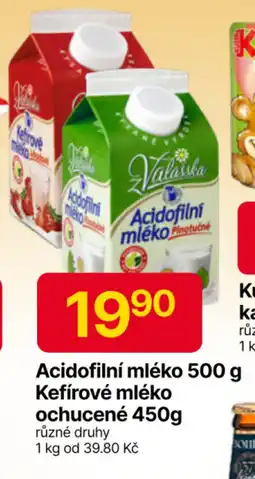 Hruška Acidofilní mléko / Kefírové mléko ochucené nabídka