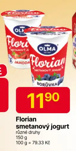 Hruška Florian smetanový jogurt nabídka