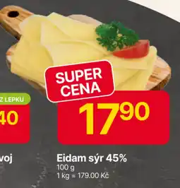 Hruška Eidam sýr 45% nabídka