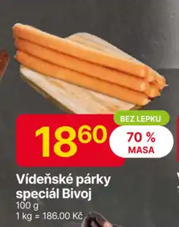 Hruška Vídeňské párky speciál Bivoj nabídka
