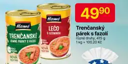 Hruška Hamé Trenčanský párek s fazolí nabídka