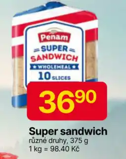 Hruška Super sandwich nabídka