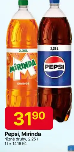 Hruška Pepsi, Mirinda nabídka