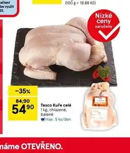 Tesco Kuře celé nabídka