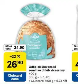Tesco Odkolek slovanské semínko chléb vícezrenný nabídka