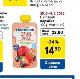 Tesco Hamánek kapsička nabídka