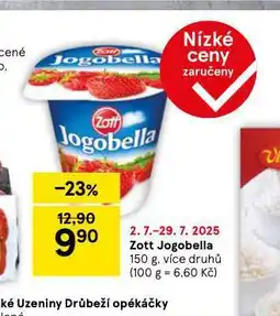 Tesco Zott jogobella nabídka