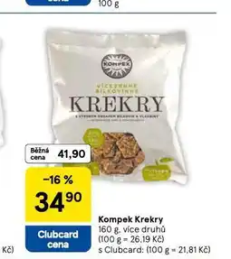 Tesco Kompek krekry nabídka