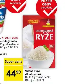 Tesco Vitana rýže dlouhozrnná nabídka