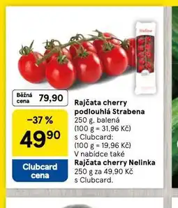 Tesco Rajčata cherry podlouhlá strabena nabídka