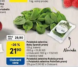 Tesco Baby špenát nabídka