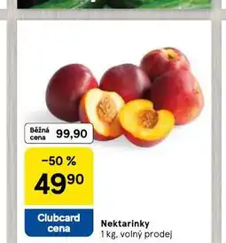 Tesco Nektarinky nabídka