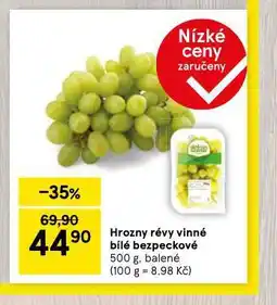Tesco Hrozny bílé bezsemenné nabídka