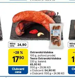 Tesco Ostravská klobása nabídka