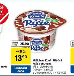 Tesco Mléčná rýže ochucená nabídka