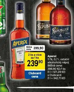 Tesco Aperol nabídka