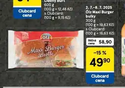 Tesco Ölz maxi burger bulky nabídka