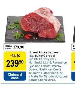 Tesco Hovězí kližka bez kosti nabídka