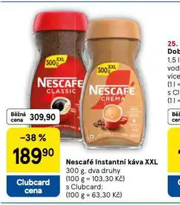 Tesco Nescafé instantní káva xxl nabídka