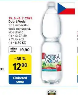 Tesco Dobrá voda ochucená nabídka
