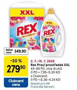 Tesco Rex prací prostředek nabídka