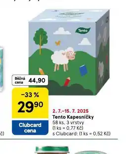 Tesco Tento kapesníčky nabídka