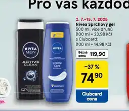Tesco Nivea sprchový gel nabídka