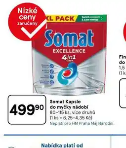 Tesco Somat kapsle do myčky nabídka