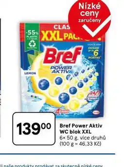Tesco Bref power aktiv wc blok xxl nabídka