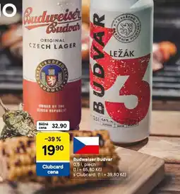 Tesco Pivo budweiser budvar nabídka
