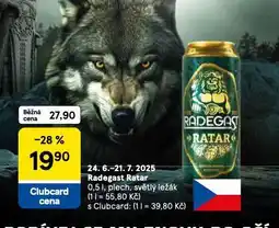 Tesco Pivo radegast ratar nabídka