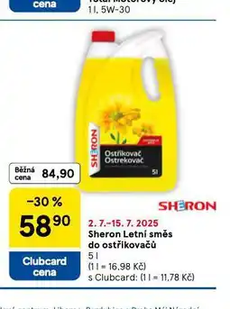 Tesco Sheron letní směs do ostřikovačů nabídka