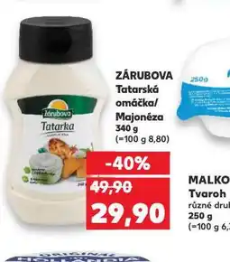 Kaufland Zárubova tatarská omáčka / majonéza nabídka