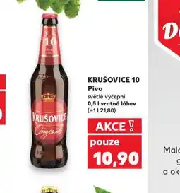 Kaufland Pivo krušovice 10 nabídka