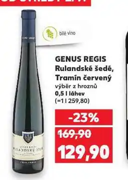 Kaufland Genus regis tramín červený nabídka
