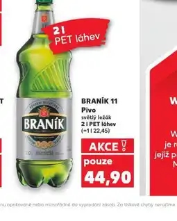 Kaufland Pivo braník 11 nabídka