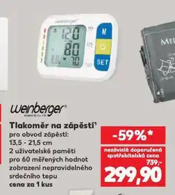 Kaufland Tlakoměr na zápěstí nabídka