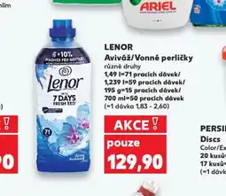 Kaufland Lenor aviváž / vonné perly nabídka