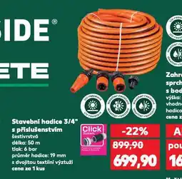 Kaufland Stavební hadice s příslušenstvím nabídka